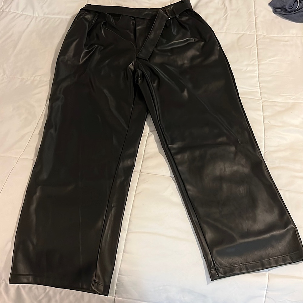 Who What Wear Faux leather pants
